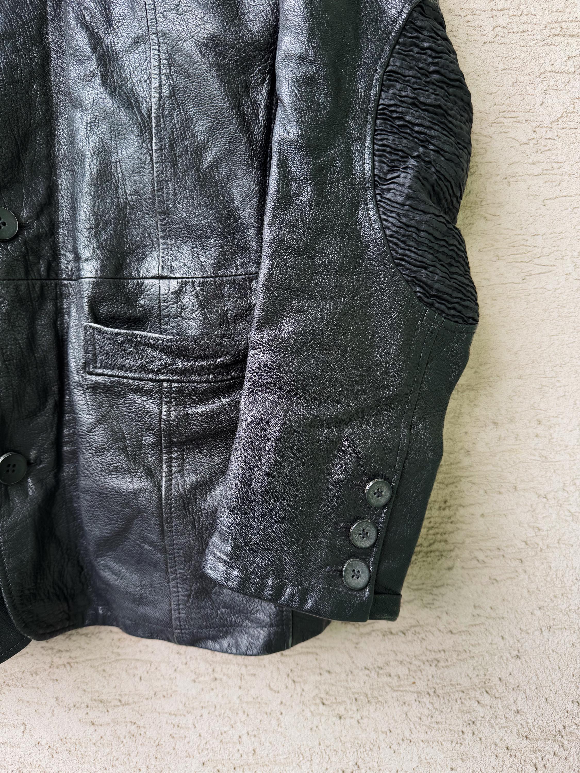 Archive Emporio Armani Leather Jacket Avant-garde - Etsy