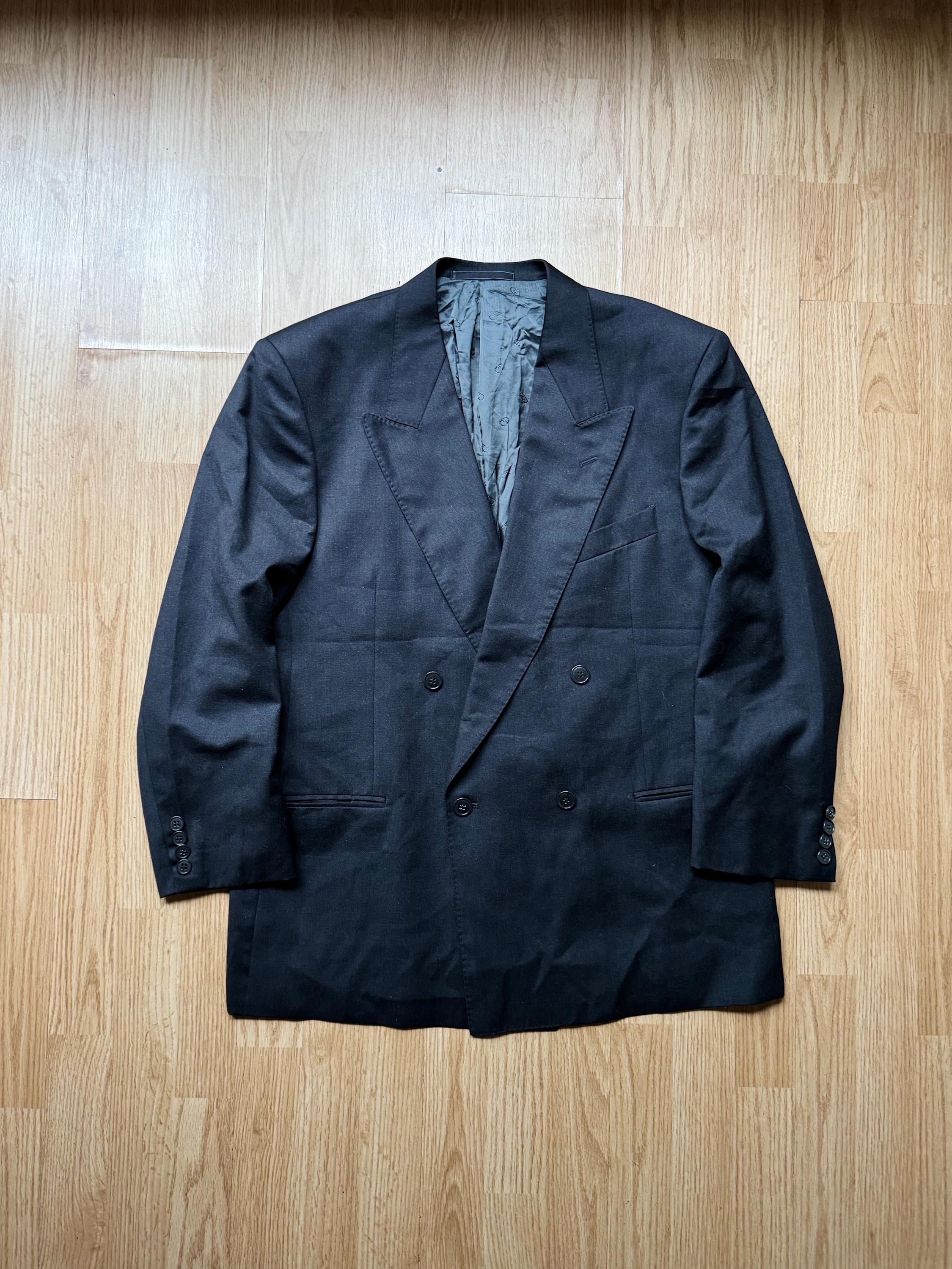 Vintage Christian Dior Monsieur Double Breasted Wool Suit