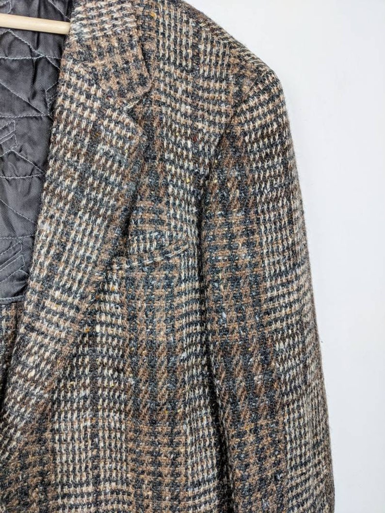 Vintage Daniel Hechter Paris Wool Blazer Patchwork Made in - Etsy