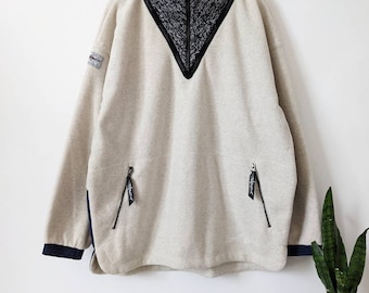 90er Jahre Half Zip Fleece Pullover | Snowboard Techwear Jacke | ZERQ