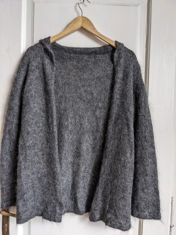 Super Kid mohair knit cardigan