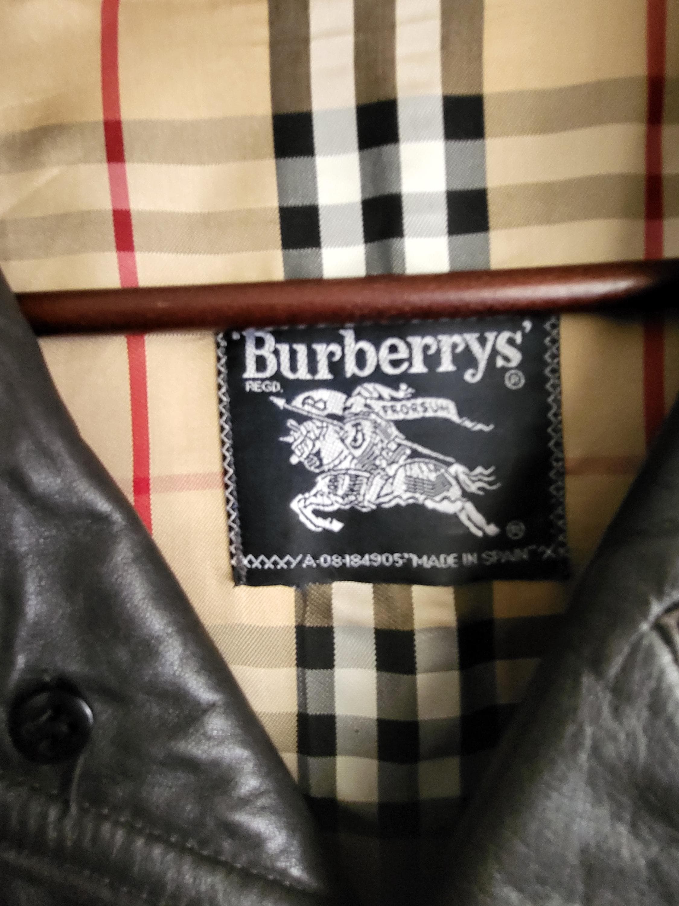 Vintage Burberrys Leather Jacket - Etsy Vintage Burberrys Leather Jacket - Etsy