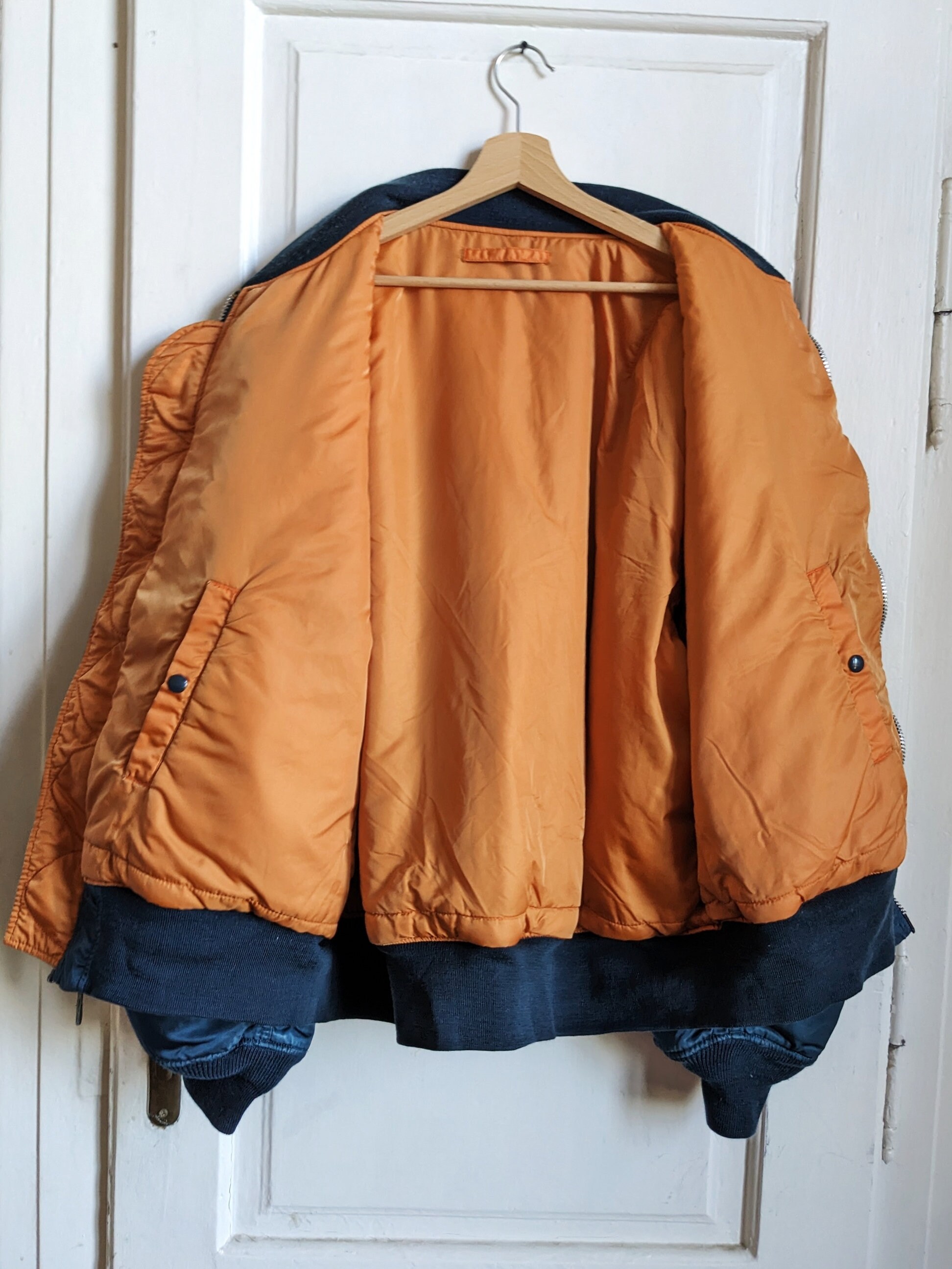Vintage Alpha Industries Nylon Jacket MA-1 Flyer's Bomber - Etsy