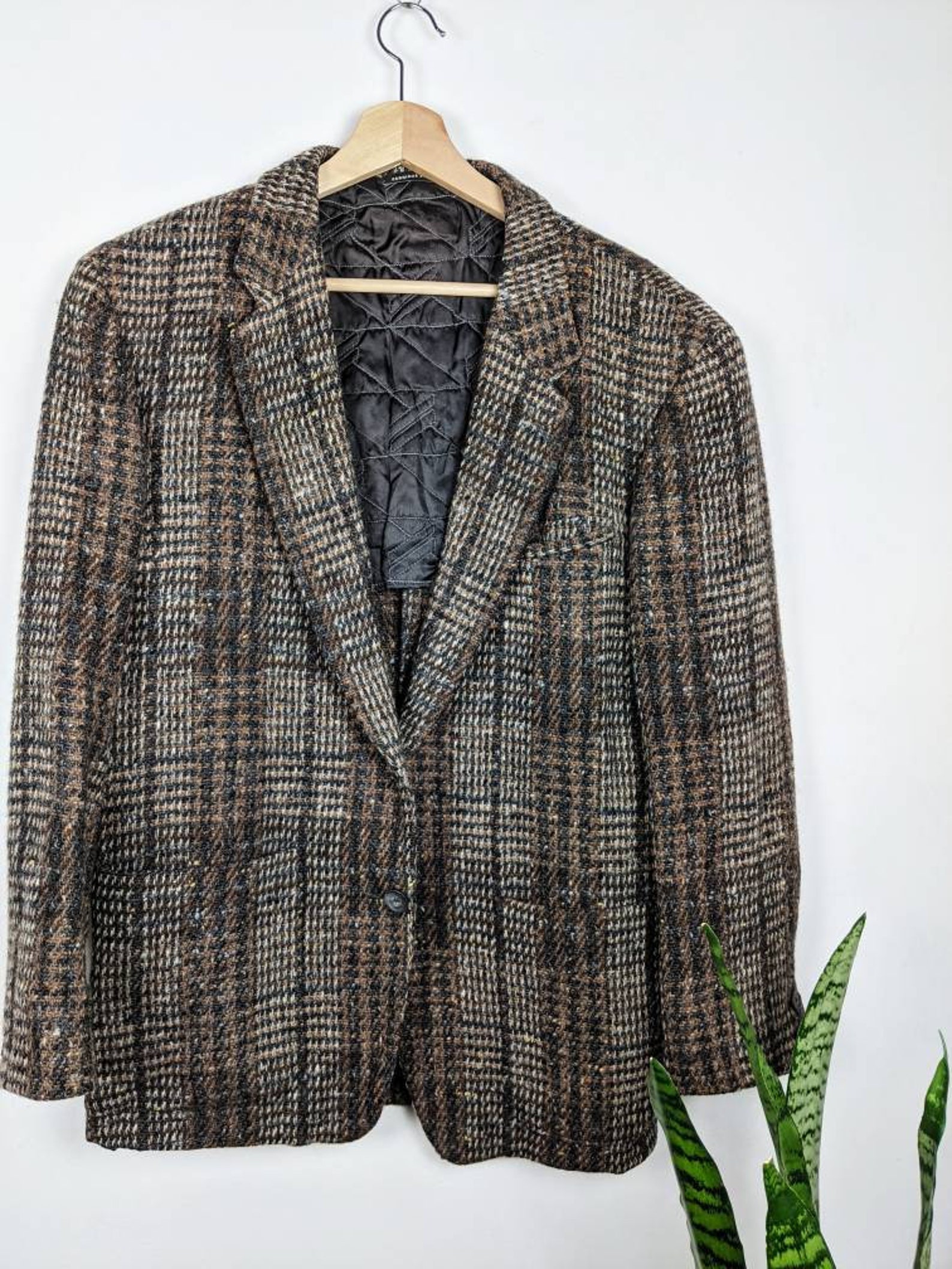 Vintage Daniel Hechter Paris Wool Blazer Patchwork Made in - Etsy