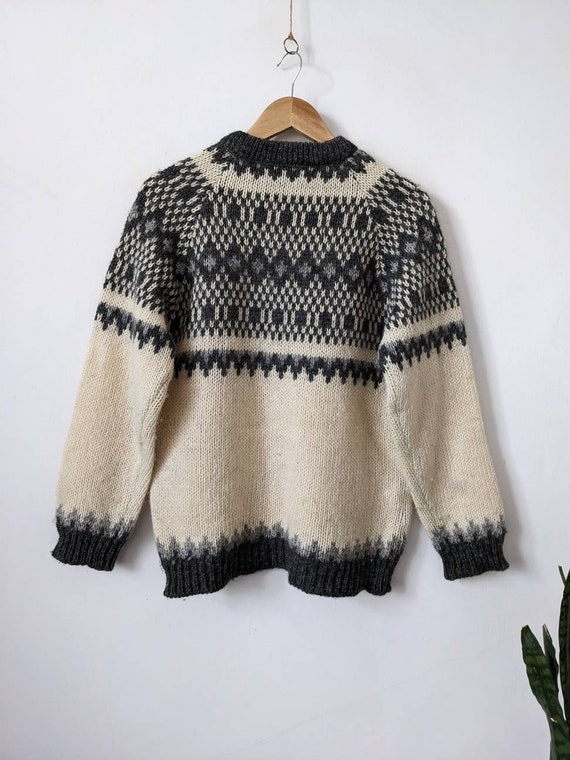 Vintage Norwegian Sweater Eskimo Wool Knitwear Ic… - image 3