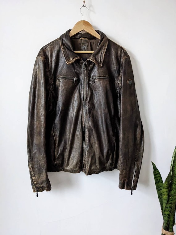 Gipsy leather jacket mens top