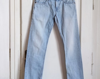 Jean vintage Edwin Selvedge - Fabriqué au Japon - Denim délavé clair - Modèle SEN