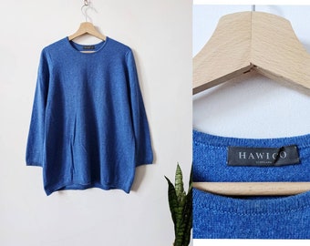 Hawico Scotland Cashmere Sweater Blue