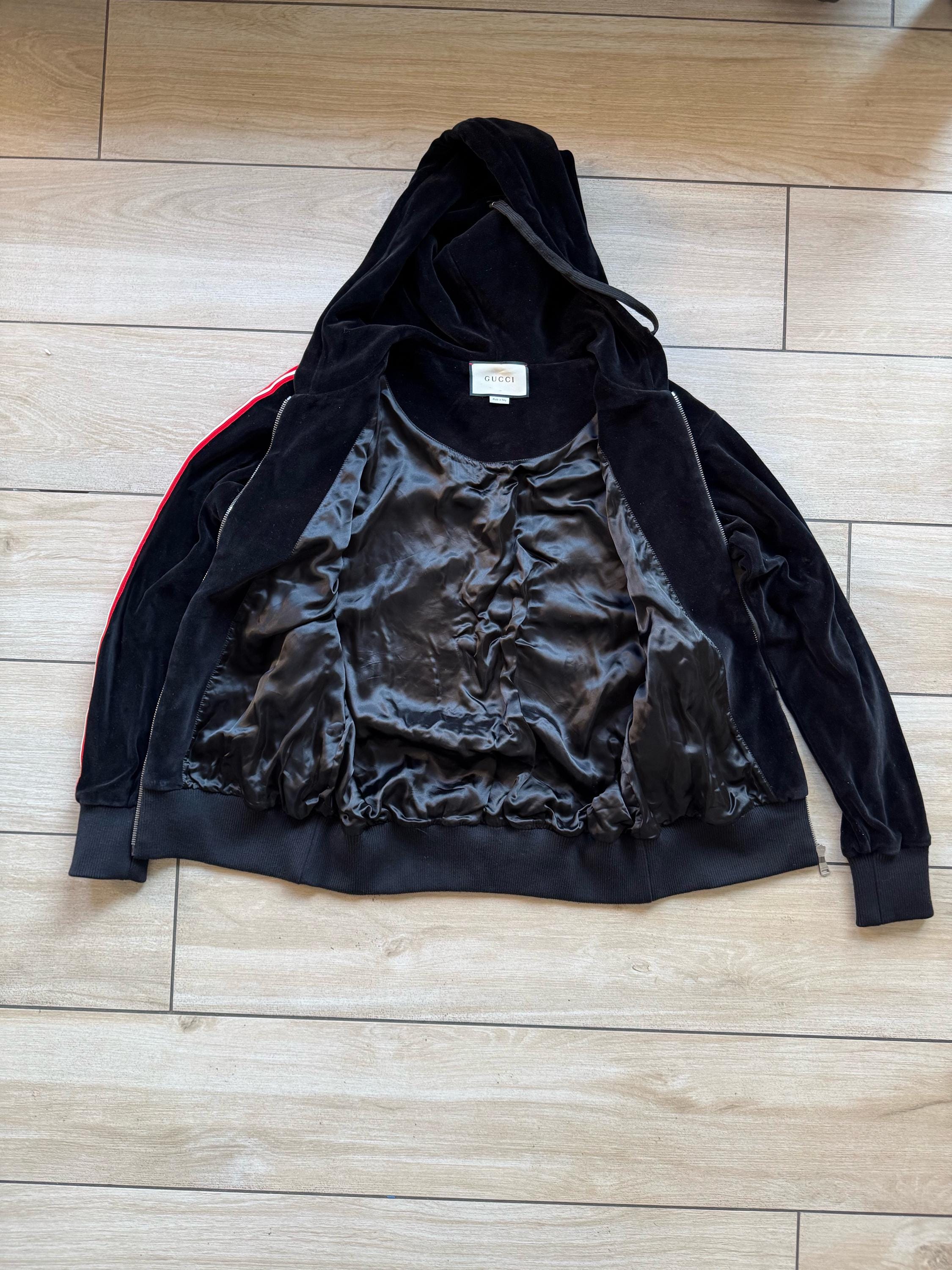 Gucci ‘Magnetismo Animale’ 長袖 ロンT Gucci Velour Hoodie Full Zip Magnetismo Animale Panther - Etsy
