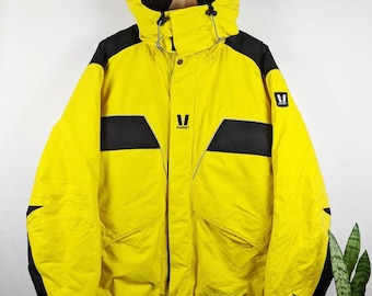 Vaurnet Gore-Tex ski-jas geel waterdicht buitenmaat L