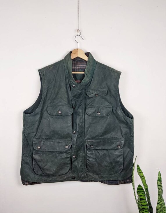 Outback Wax Vest Oilskin Multipocket Made in Costa Rica - Etsy