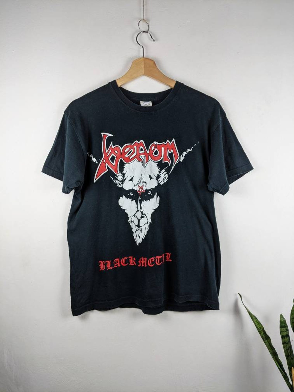 Vintage Venom Black Metal Merch 1996 Álbum Band Camiseta Etsy