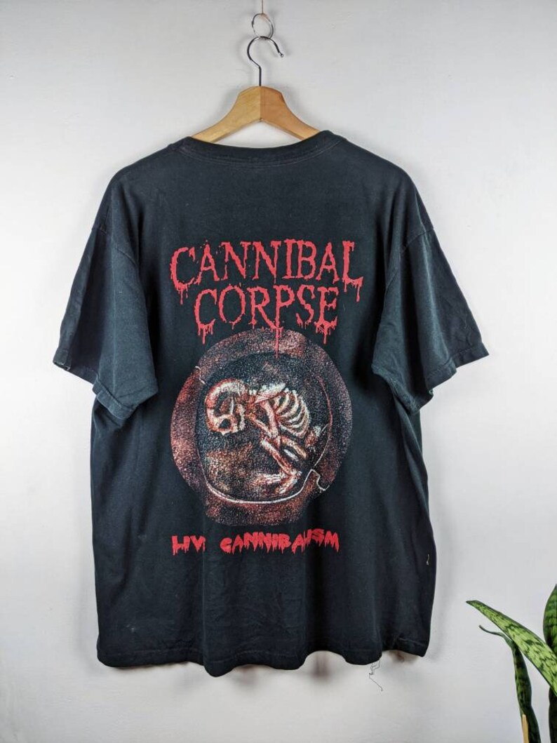 Vintage Cannibal Corpse Merch Tshirt Live Cannibalism 90s Etsy