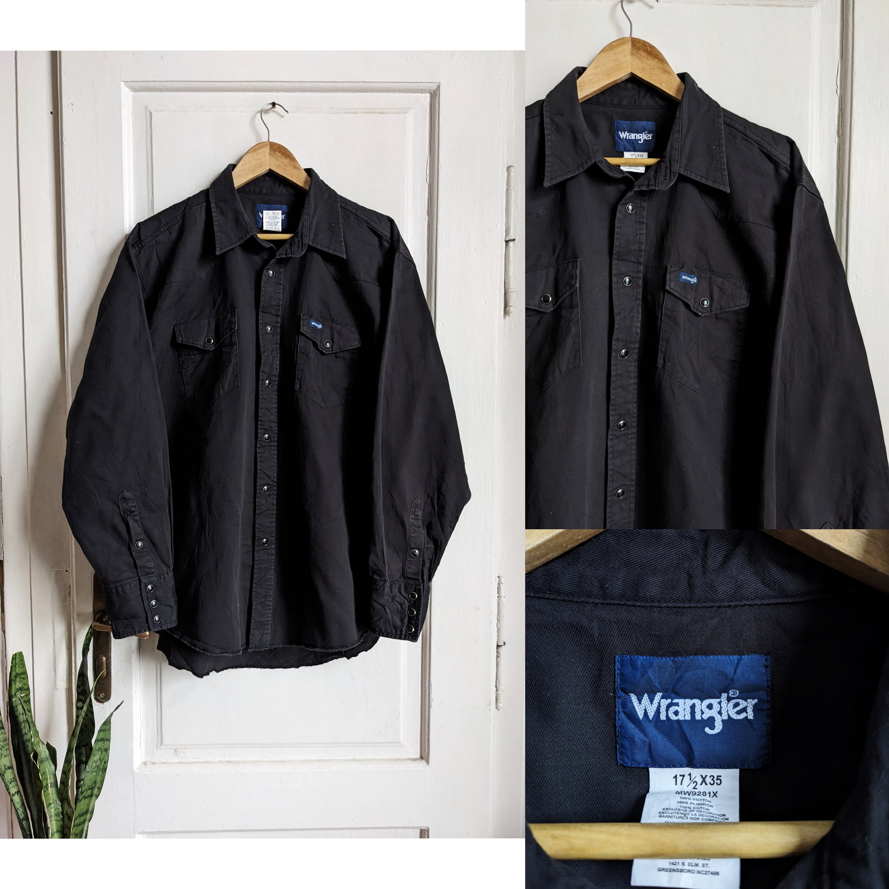 Wrangler 90s黒 コーデュロイシャツ 2024-0231-052.jpg
