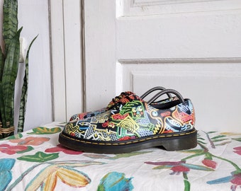 Dr. Martens X Mark Wigan 1461 Multicolor Art Shoes Oxford