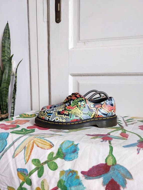 Dr. Martens X Mark Wigan 1461 Multicolor Art Shoes Oxford