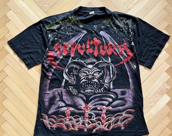 ヴィンテージ セパルトゥラ Tシャツ 90年代 - Etsy 日本