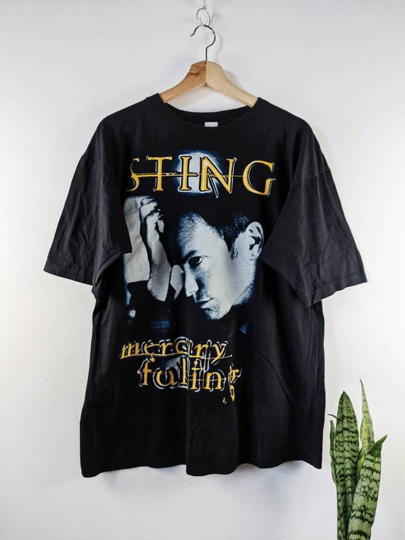 Vintage Sting 1996-97 Tour Mercury Falling Merch T-shirt Vintage Sting 1996-97 Tour Mercury Falling Merch T-shirt