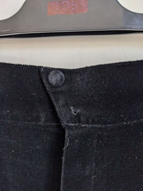 Vintage Thierry Mugler Black Velvet Pants - Etsy