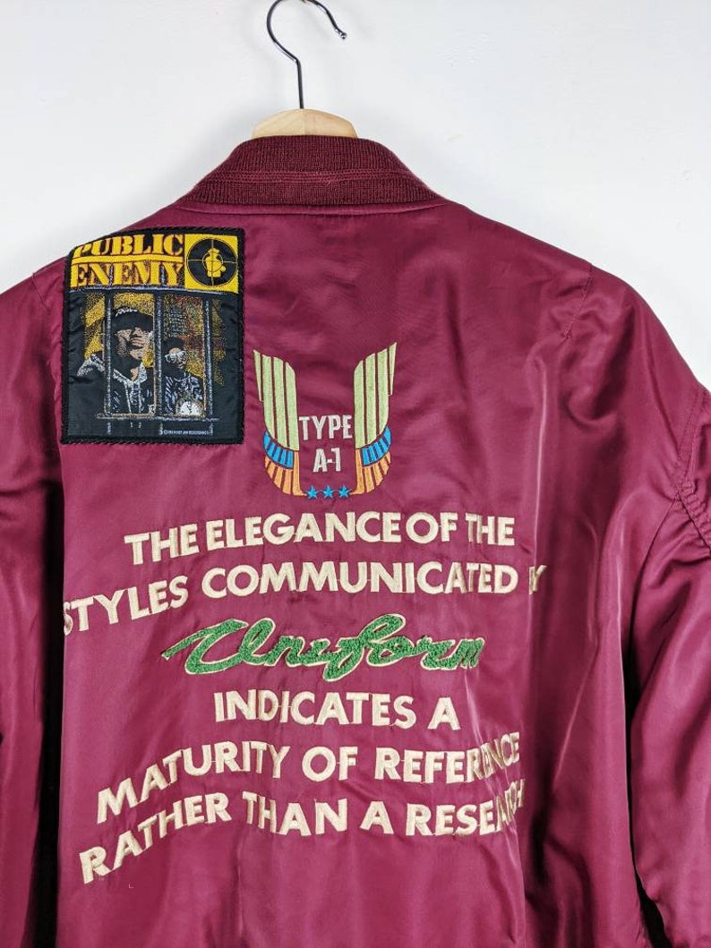 Vintage Uniform Type A 1 USA Nylon Jacket Public Enemy image 4