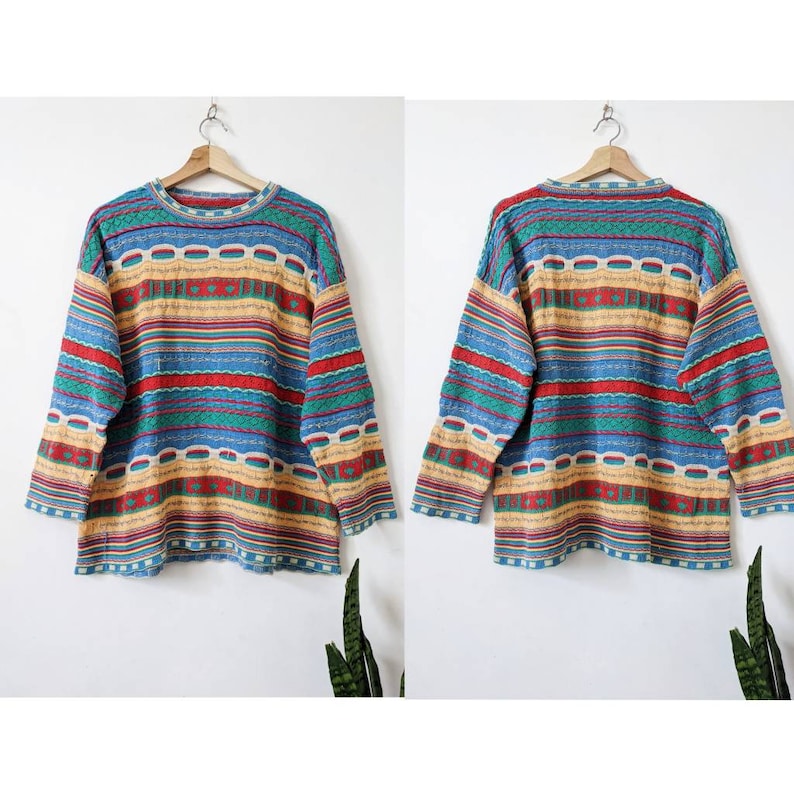 Vintage Women Multicolor Coogi Style Sweater image 3