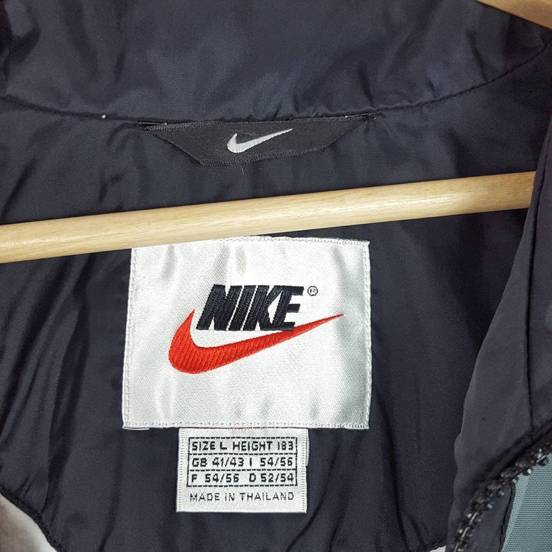 Vintage Nike Jacket 90s Swosh Double Side USA | Etsy