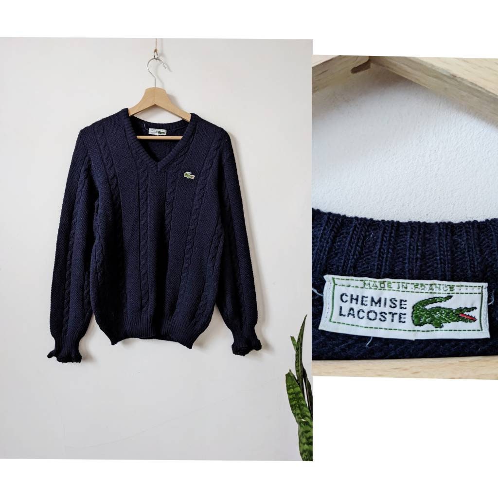 Lacoste knit sweater deals