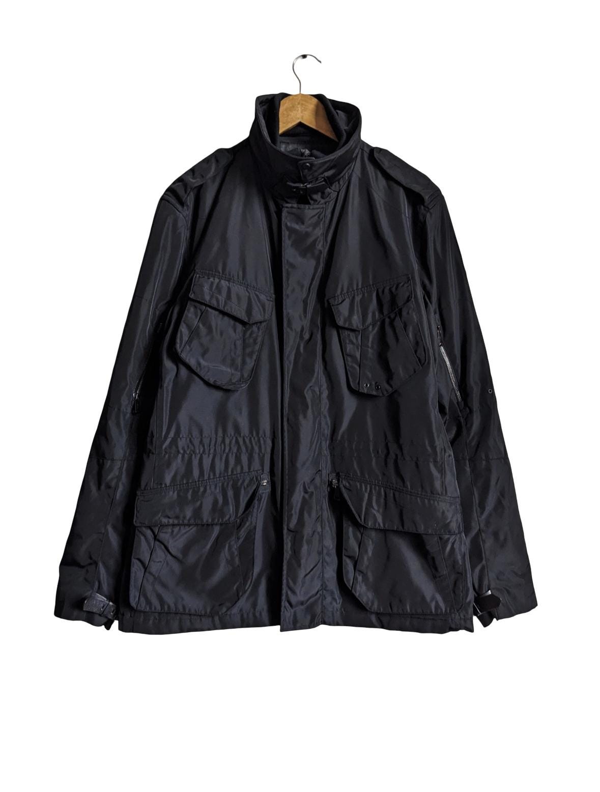 Ralph Lauren Black Label Black Utility Field Jacket Mens Cargo
