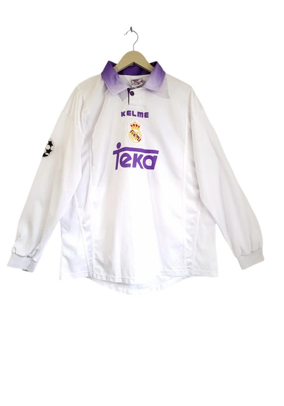 Vintage Real Madrid 97-98 Jersey Home Player Issue Karanka 24 - Etsy