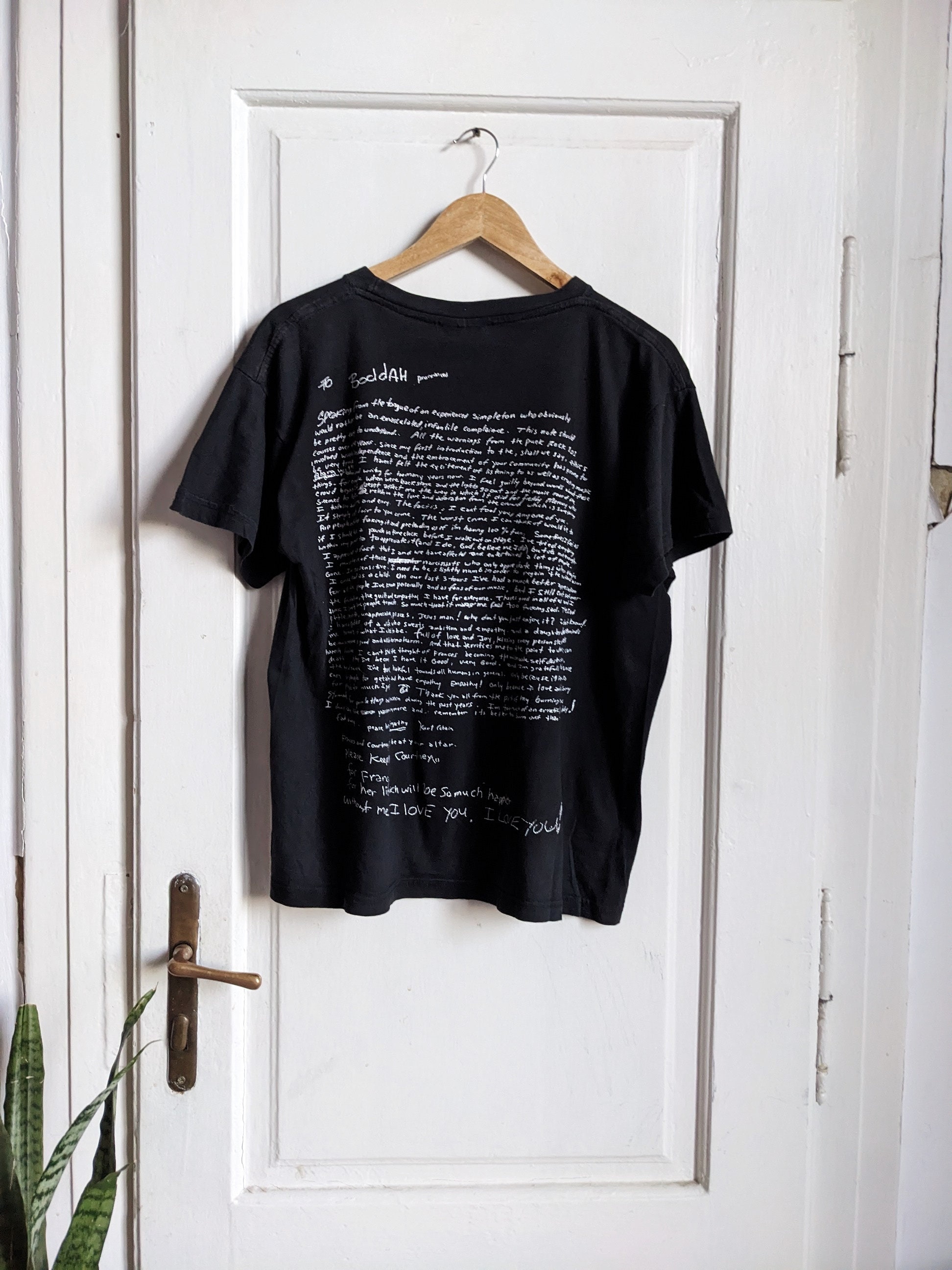 Vintage Nirvana Merch T-shirt Kurt Cobain 90s Note - Etsy Vintage Nirvana Merch T-shirt Kurt Cobain 90s Note - Etsy