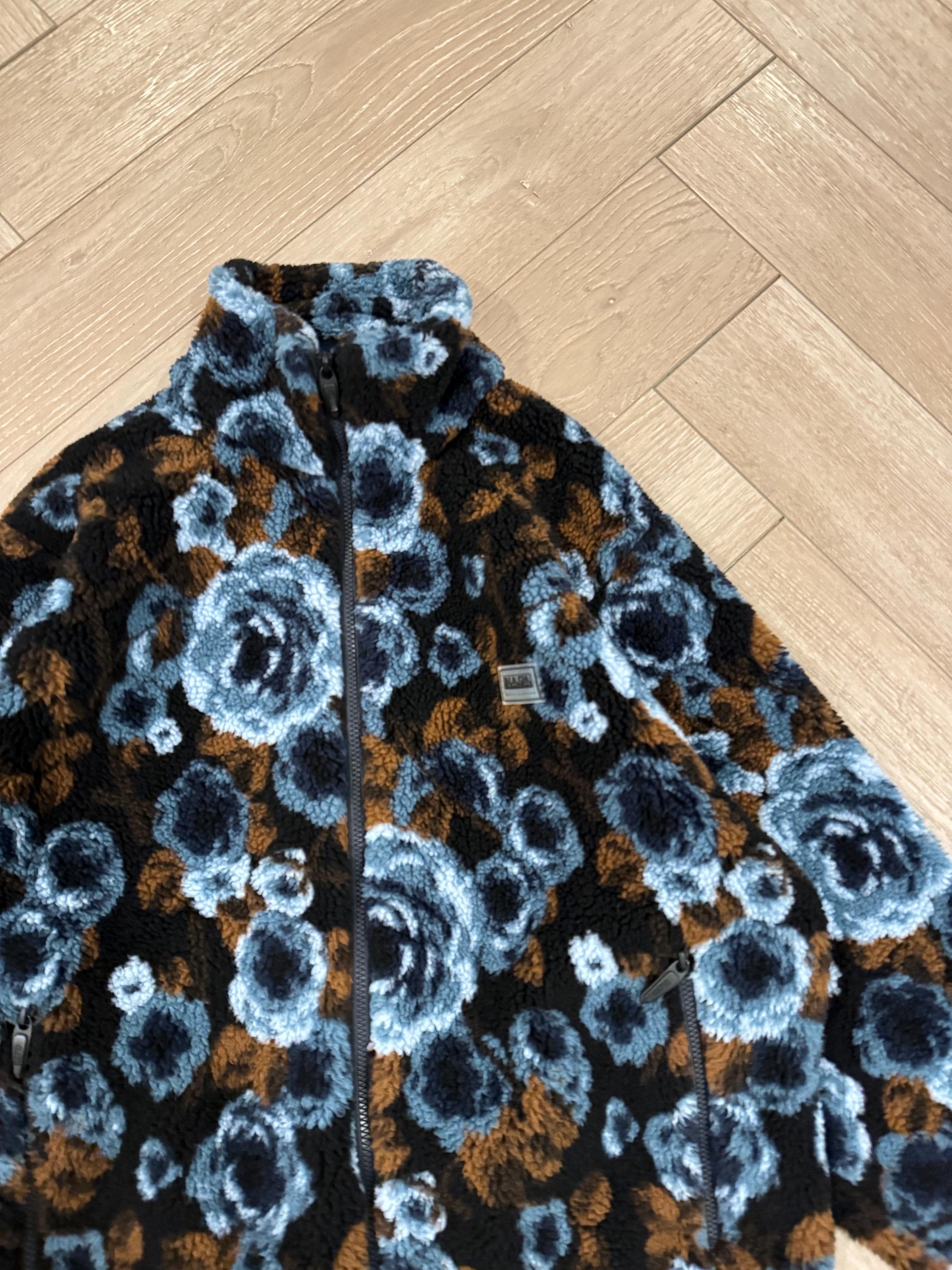 Napa by Martine Rose Floral Teddy Fleece Jacket | AW18 Rare 