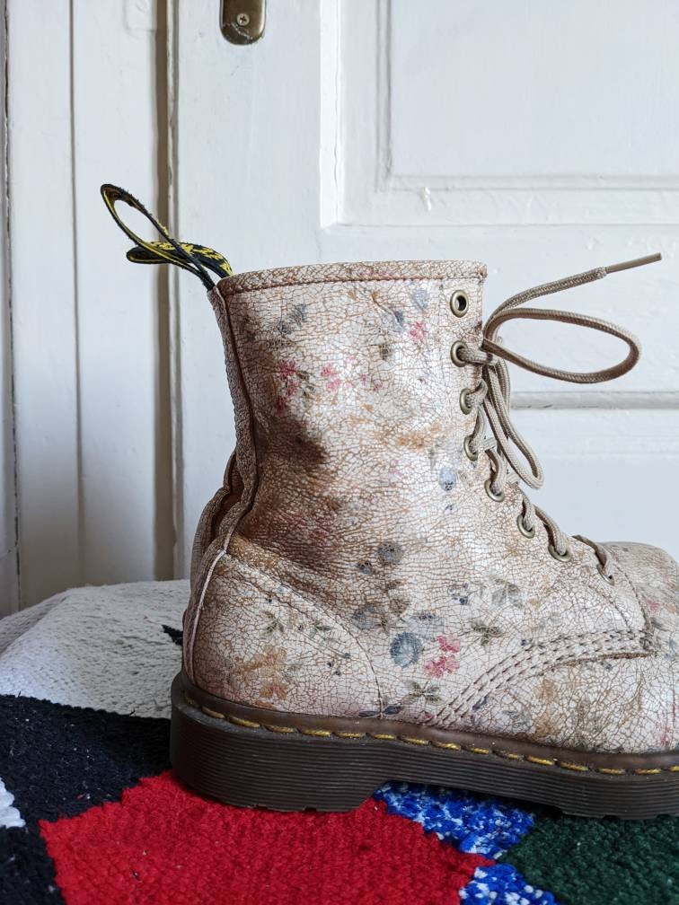 Dr Martens 1460 Boots Floral Pattern 11821