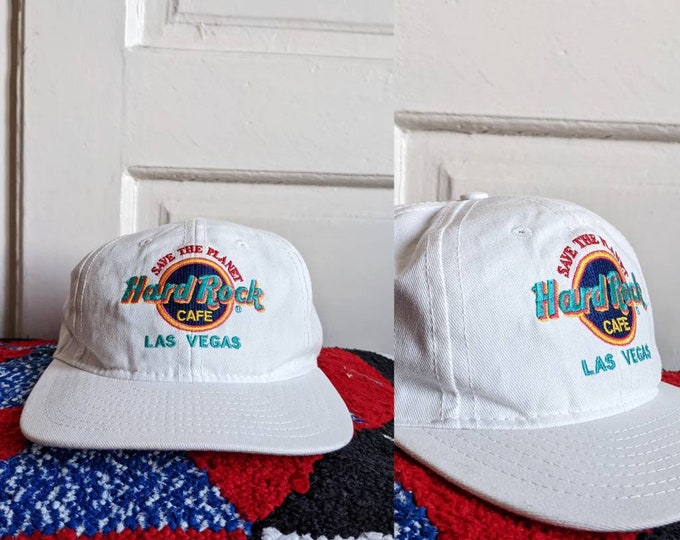 Vintage Hard Rock Cafe Hat Snapback Las Vegas 1980s Made in Etsy