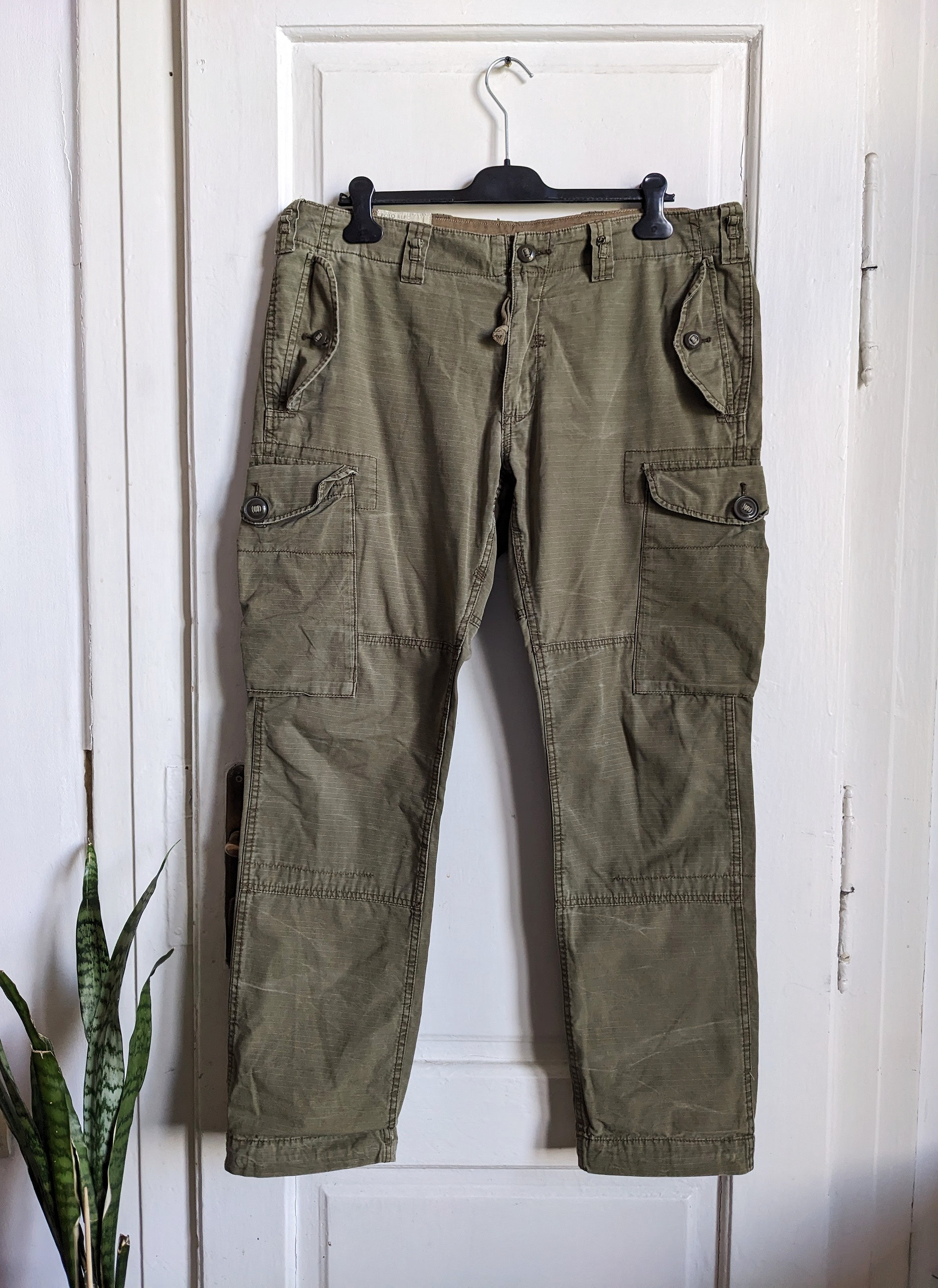 Polo Ralph Lauren Khaki Military Cargo Pants | Straight Fit