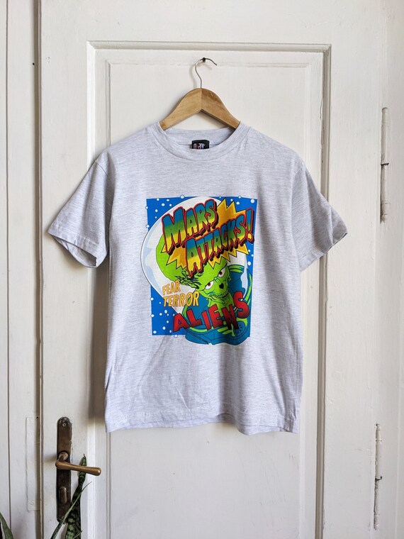 Vintage 1996 MARS ATTACKS Tシャツ Mars Attacks Vintage 1996 Movie T-shirt - Topps Comic