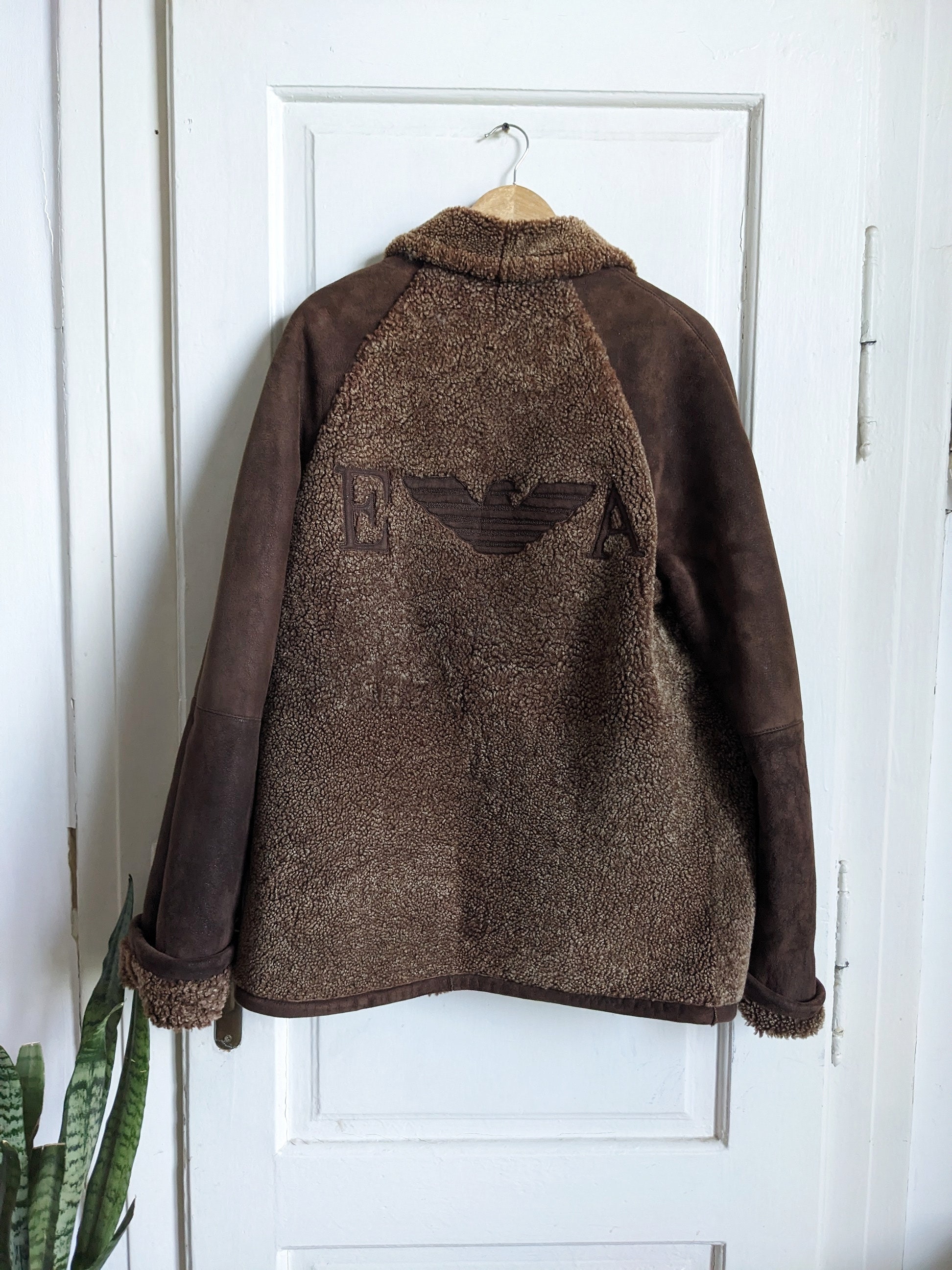 Vintage Emporio Armani Shearling Jacket Sheepskin Jacket - Etsy