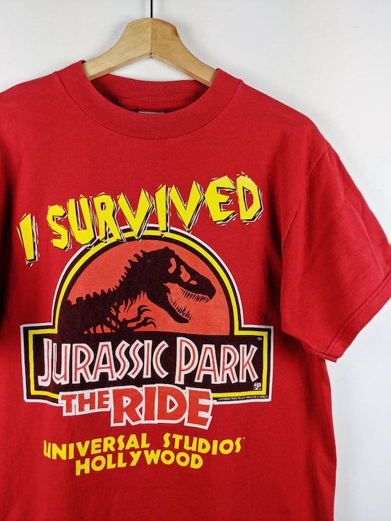 Vintage Jurassic Park The Ride T-shirt 1996 I Sur… - image 3