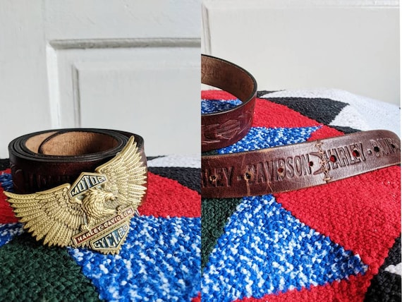 Vintage Harley Davidson 1988 Belt Eagle - Etsy display picture 2