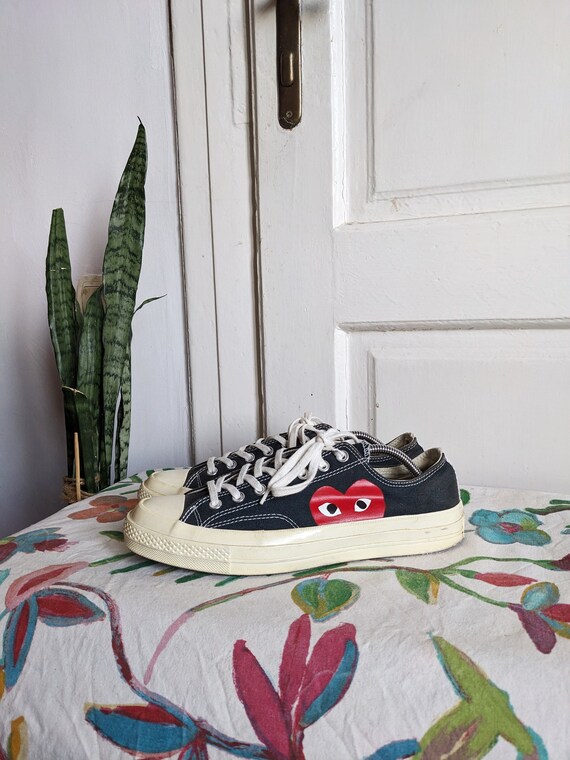 Converse Play CDG comome des garcons Zapatos Chack Taylor Etsy Espana