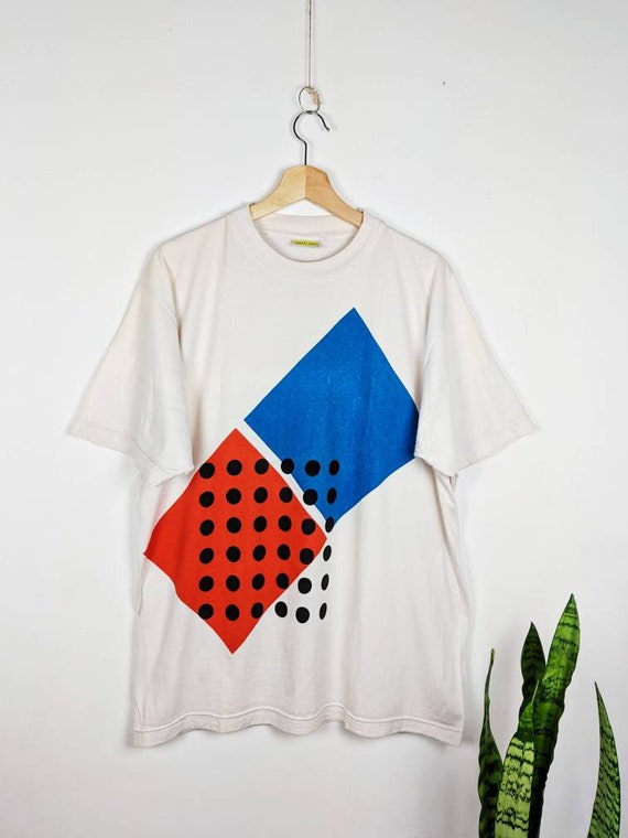 Vintage 90s Women Celebrating Art Abstract Art Tank Top Shirt