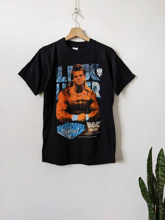 Vintage WWF Narcissist Lex Luger T-shirt Wrestling 1992 WWE Vintage WWF Narcissist Lex Luger T-shirt Wrestling 1992 WWE