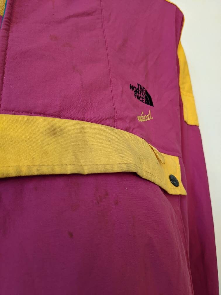 Vintage the North Face Vertical Anorak Jacket Gore Tex Multicolor