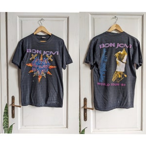 ボンジョヴィ 公式ライブTシャツ　ヴィンテージ! オリジナル ボン ジョヴィ 1987 ワールド ツアー ヴィンテージ T