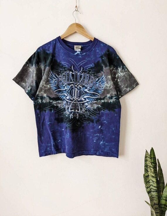 ディープパープル Tシャツ リキッドブルー マーチ タイダイ - Etsy 日本