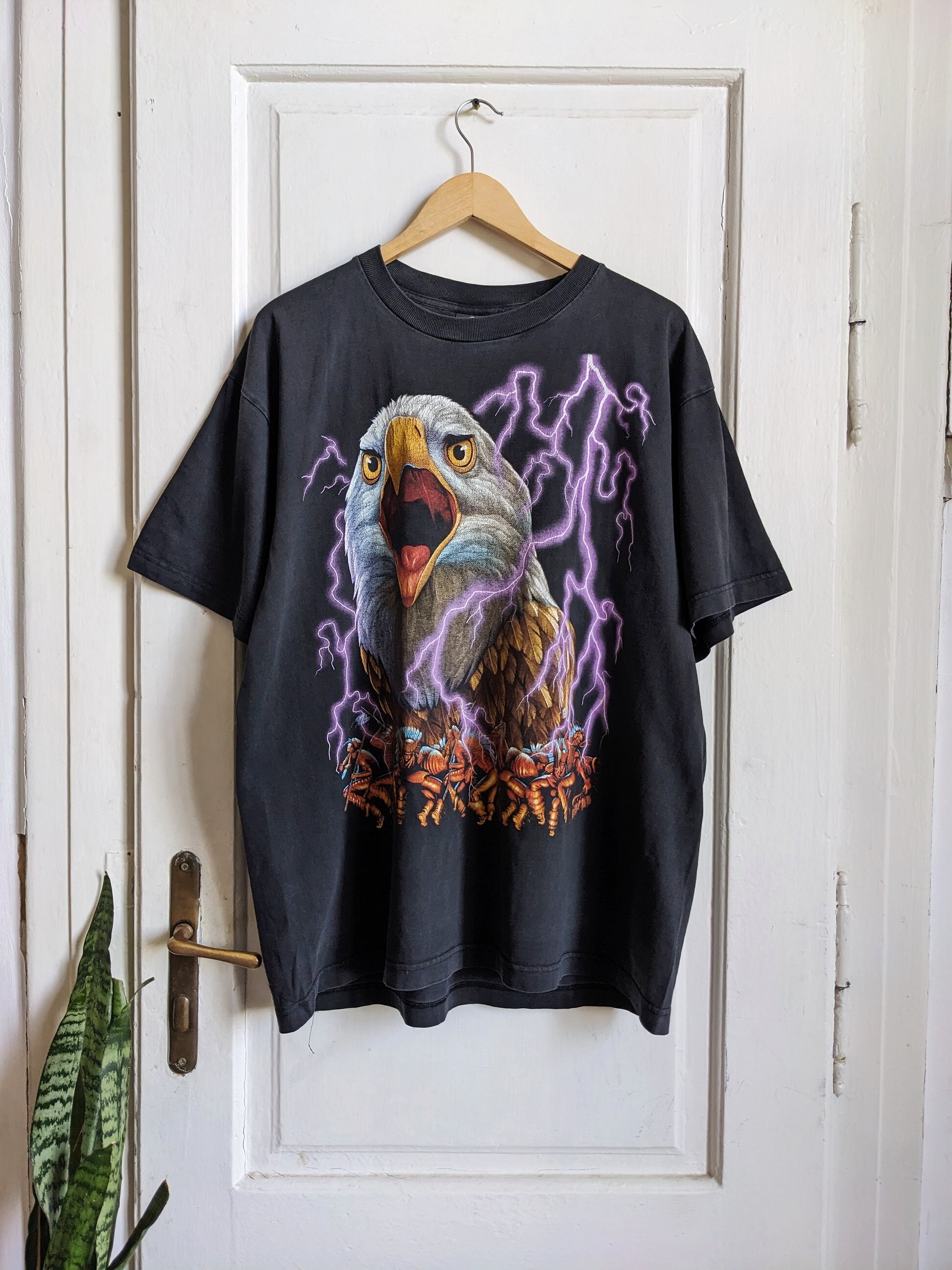 Vintage Rock Eagle T-shirt American Thunder - Etsy India