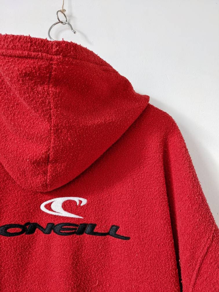 Vintage O\'neill Hoodie Red USA 90s Streetwear - Etsy