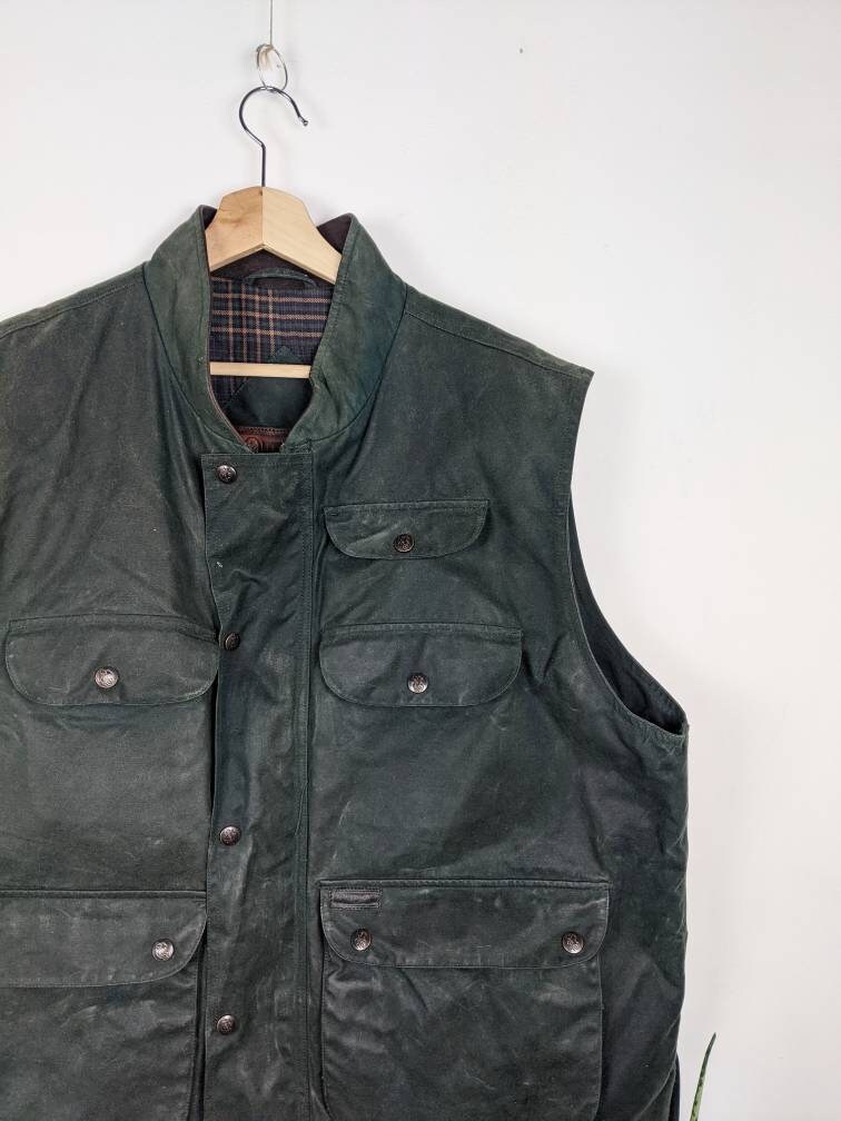 Outback Wax Vest Oilskin Multipocket Made in Costa Rica - Etsy