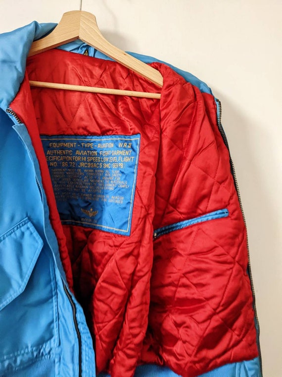 Vintage Aviation USAF Nylon Jacket 80s Alpha Indu… - image 2