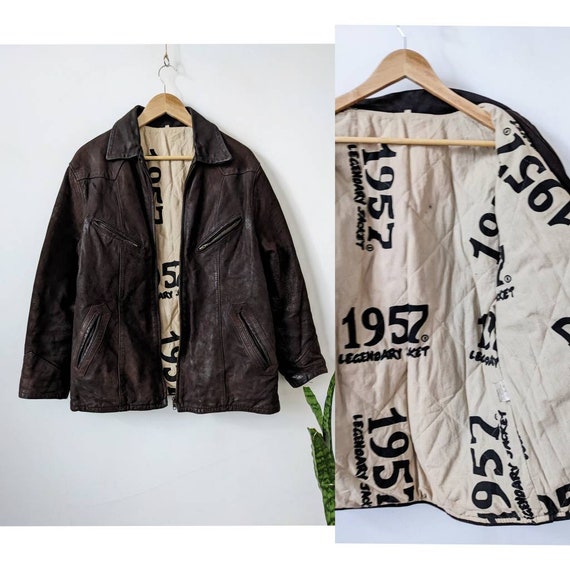 Vintage Bike Women's Jacket Legendary Jacket 1957 Brown - Etsy