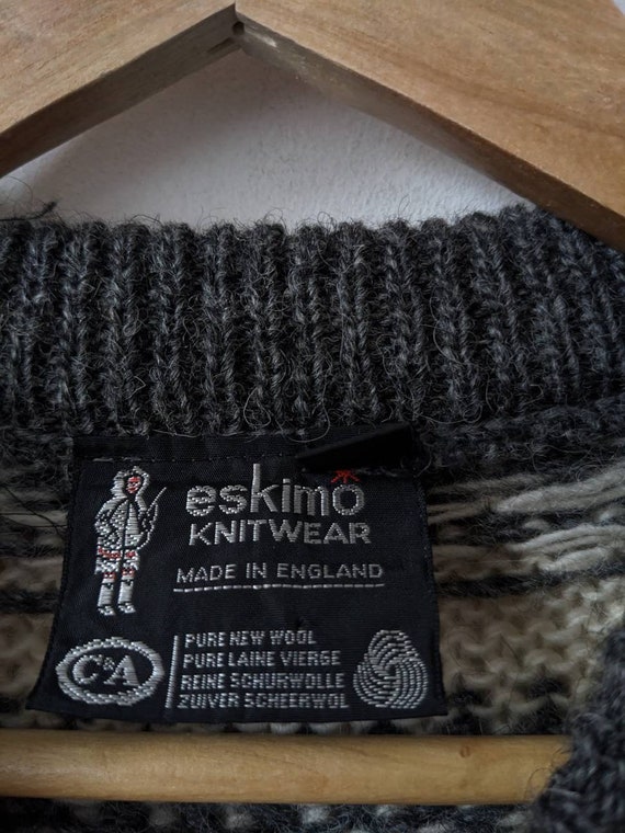 Vintage Norwegian Sweater Eskimo Wool Knitwear Ic… - image 2